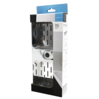 Porte-savon double creux pour salle de bain, boîte à savon, support mural adhésif, porte-savon en plastique ABS, vente en gros