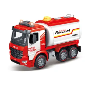 Funny petroleum friction car truck toys electric with light music for kids