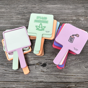 Espejo de Maquillaje de Mano con Logotipo Personalizado, Espejo Promocional OEM Personalizado para Marca y Boutique - Product Image 2
