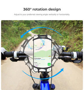 <span class=keywords><strong>Soporte</strong></span> Universal Flexible de Silicona para Teléfono de Bicicleta con Rotación de 360 Grados <span class=keywords><strong>Soporte</strong></span> Universal para Teléfono Móvil para Motocicleta y Ciclismo - Product Image 6