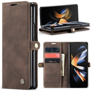 Étui portefeuille rétro en cuir PU avec fentes pour cartes Étui magnétique à rabat pour Samsung <span class=keywords><strong>Galaxy</strong></span> <span class=keywords><strong>ZFOLD</strong></span> 7 6 5 <span class=keywords><strong>4</strong></span> Étui pour téléphone portable - Product Image 1