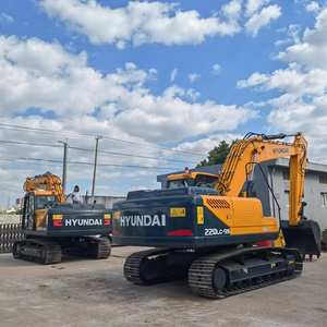 Excavadoras usadas Hyundai 220lc-9s de segunda mano a gran escala 225, oruga hidráulica de 22 toneladas en buen estado, - Product Image 1