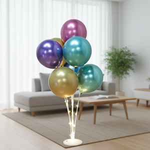 Kit <span class=keywords><strong>de</strong></span> support <span class=keywords><strong>de</strong></span> ballons pour table, idéal pour les décorations <span class=keywords><strong>de</strong></span> fête d'anniversaire et <span class=keywords><strong>de</strong></span> mariage, support LED pour <span class=keywords><strong>arche</strong></span> <span class=keywords><strong>de</strong></span> ballons, support <span class=keywords><strong>de</strong></span> ballons pour fête - Product Image 1