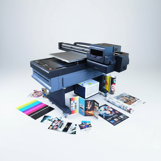 6090 UV Flatbed Printer Desktop UV Led Flatbed Printing Machine for Sublimation on Bottle