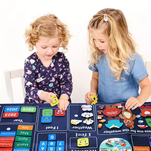 Calendario <span class=keywords><strong>de</strong></span> pared <span class=keywords><strong>de</strong></span> fieltro Juguete interactivo <span class=keywords><strong>de</strong></span> Aprendizaje Temprano Juego <span class=keywords><strong>de</strong></span> tablero ocupado <span class=keywords><strong>de</strong></span> Historia <span class=keywords><strong>de</strong></span> fieltro para jóvenes - Product Image 3