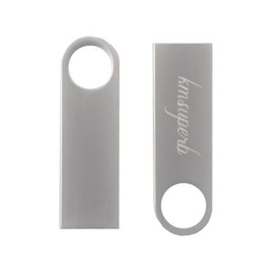 Petite clé USB portable en métal, forme de clé USB originale en acier de 8 Go avec trou - Product Image 1
