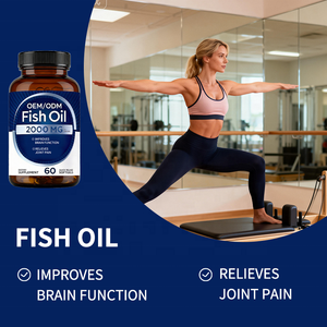 שמן דגים אומגה <span class=keywords><strong>3</strong></span> 2000 מיליגרם 60 כמוסות רכות - תמיכה בתפקוד המוח והקלה על כאבי מפרקים למבוגרים, שחרור מהיר, חיי מדף 24 חודשים - Product Image 5