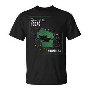 Wisconsin Home Of The Hodag T-shirt Cryptid Design Nero Vestibilità unisex - Product Image 1