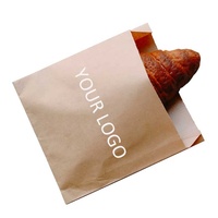 Bolsa de Papel de Aluminio para Alimentos Calientes, Resistente al Aceite, con Diseño de Logotipo, para Hamburguesas y Pollo