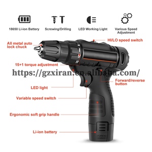 Screw Driver Electric Power Tools <strong>12V</strong> Wireless Rechargeable Cordless <strong>Drill</strong> Mini Lithium Charging <strong>Hand</strong> <strong>Drill</strong> with Accessories Set - Product Image 2