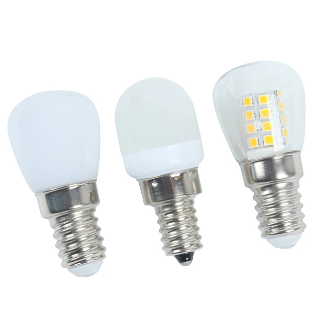 LED Refrigerator Light Bulb 3W Fridge Appliance Light Bulb With E14 Base  for Refrigerators Sewing Machines Chandeliers