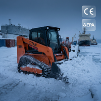Chargeuse compacte industrielle chinoise TS65 avec moteur Kubota, certificats CE EPA, godet de 0,5 m³, haute efficacité, garantie 1 an