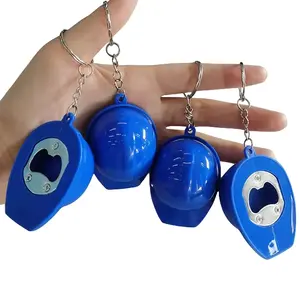 Custom Hard Plastic Mini Hats Key Chains Bottle Opener keychain