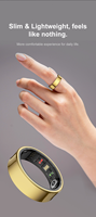 Cincin Kesehatan Pintar SHR Q9, Pelacak Detak Jantung dan Tidur, Multisport GPS, Cincin Kebugaran dengan Kontrol Aplikasi, Paduan Titanium, Tahan Air IP67