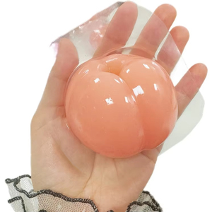 <strong>Large</strong> 3D Peach Shaped Gummy Candy 150g/pcs Peelable Jelly with Funny <strong>Sweet</strong> Fruit Flavor Ingredients Sugar Packaged in <strong>Bag</strong> - Product Image 1