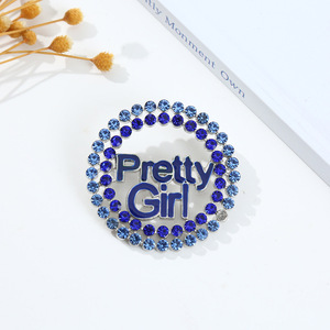 Broche de Aleación con Pedrería, Simple y Elegante, Accesorio de Ropa para Chicas Bonitas y Populares - Product Image 5