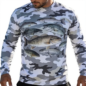 Chemise de pêche pour homme en polyester durable, respirante, à manches longues, avec logo personnalisé, séchage rapide, protection UV SPF UPF 50 - Product Image 4