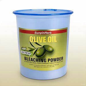 Polvo Decolorante para Cabello Profesional Semipermanente Sin Polvo, Aceite de Oliva Natural, Aclarador de Cabello Anti-Daño, Azul, Uso en Salón - Product Image 1