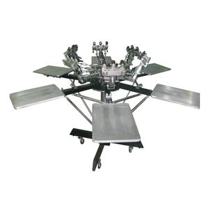 High Quality 6-Station Full Steel Manual/Automatic Motor <b>Card</b> Paper Label <b>Printer</b> Multicolor Garment Screen Printing New & Used - Product Image 3