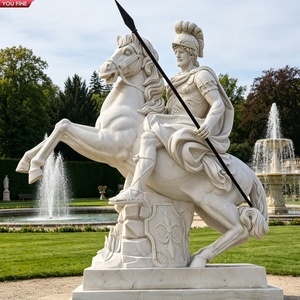 YOUFINE Statue <span class=keywords><strong>de</strong></span> la déesse Athéna en marbre blanc sculptée à la main avec casque, bouclier et lance, sculpture <span class=keywords><strong>de</strong></span> la mythologie grecque pour le <span class=keywords><strong>jardin</strong></span> - Product Image 6