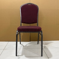 Chaises de banquet empilables en acier pour hôtel, mobilier de hall d'hôtel d'occasion en provenance de Chine
