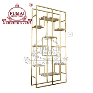 Fumai Möbel Gold Custom ized Design Weinbar Rack