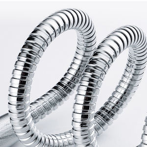 Ensemble de robinetterie de douche <span class=keywords><strong>thermostatique</strong></span> contemporain en acier inoxydable apparent pour salle de bain, avec système de douche pluie, idéal pour les hôtels - Product Image 6