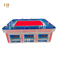 QIQU Source usine IGS Ocean King série Machine de jeu de tir de poisson 55 pouces 8 joueurs armoire rouge détachable