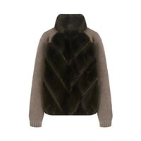 Vente en gros de cardigan en fausse fourrure de lapin pour femmes, sur mesure, à col montant, à manches longues, chaud, pour l'automne et l'hiver