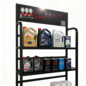 Étagère métallique robuste et écologique, personnalisable pour entreprise, avec logo sur mesure pour présentoir de magasin <span class=keywords><strong>automobile</strong></span>, huile de lubrification, huile moteur - Product Image 4