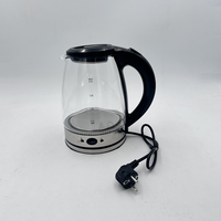 Bouilloire électrique en verre de 1,8 L avec base rotative à 360 degrés, bouilloire électrique en verre pour hôtel, bouilloire électrique pour la maison