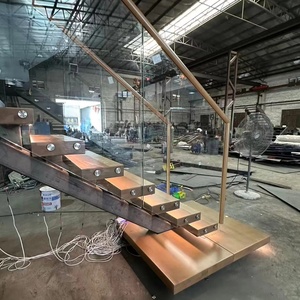 Viko 2025 Chất lượng cao cầu thang trong nhà thiết kế hiện đại thép gỗ Mono ráp dây cầu thang - Product Image 4