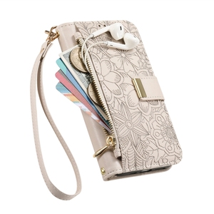 Funda de cuero con cremallera para tarjetas, funda tipo billetera para Sharp Sense 9/<span class=keywords><strong>Wish</strong></span> 4/<span class=keywords><strong>Wish</strong></span> 5 - Product Image 3