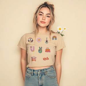 Patch thermocollant en <span class=keywords><strong>feutre</strong></span> brodé <span class=keywords><strong>Mandala</strong></span> Bohème avec motifs complexes, marque OEM pour jupes bohèmes et hauts hippies - Product Image 2