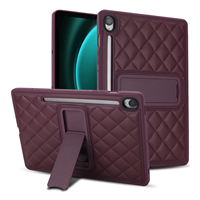 Étui de luxe en cuir avec support et béquille pour S10 Lite/S9 FE/S6 Lite/A11/A9 Plus/A8/A7 Lite/11/10.5/8.7 – Moule exclusif