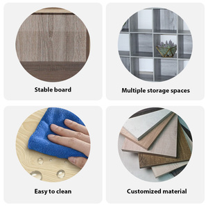 Étagère ouverte verte multifonctionnelle durable à bords lisses, fabriquée sur mesure, pour le <span class=keywords><strong>bureau</strong></span>, la maison, le rangement de fichiers, la décoration - Product Image 5