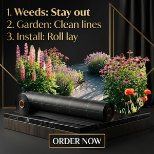 Telo Paesaggistico Nero per Giardino, Copertura del Terreno, Protezione del Suolo, Prodotto in Cina per Prato e Giardino - Product Image 3