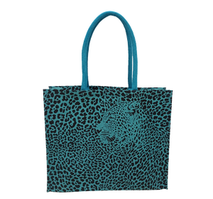 Fabricante de Bolsos de Playa de Yute para Mujer en India, Bolsa de Mano de Arpillera con Bonito Estampado de Tigre, Hecho en India, Bengala Occidental - Product Image 1