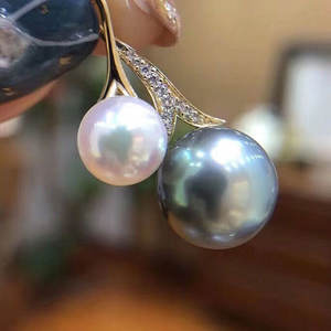 Colgante de Plata S925, Accesorio para DIY, Base Vacía para Collar de Doble Hilo con Cuentas de 7-9mm, Categoría de Producto: Collares de Perlas, Modelo 3926 - Product Image 4