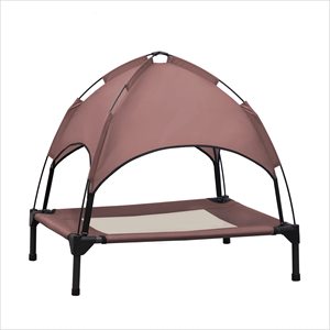 Cuna para perros a prueba de humedad portátil para exteriores, cama elevada para mascotas estilo tienda de campaña con dosel, tienda portátil para acampar o en la playa