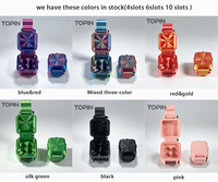 Boîte de rangement pour flacons de soins cosmétiques à 15 compartiments avec options de couleur de logo personnalisé, étui en plastique PETG, capacité de 3 ml, impression UV
