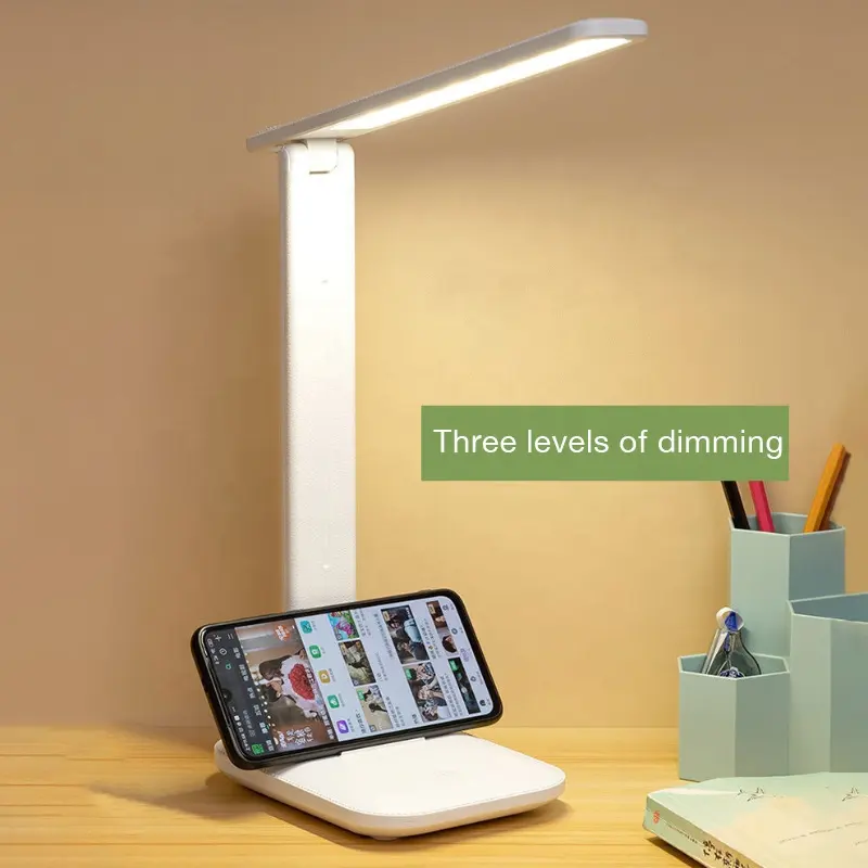 Stylish and Affordable Foldable European Rotary Table lamp LED Desk Lamp with Adjustable Brightness for Room Study