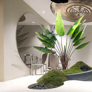 Plante artificielle Bonsaï, fausse plante tropicale, oiseau de paradis, plantes artificielles <span class=keywords><strong>d</strong></span>'intérieur, <span class=keywords><strong>forme</strong></span> de ventilateur, <span class=keywords><strong>palmier</strong></span> voyageur pour la <span class=keywords><strong>d</strong></span>écoration - Product Image 4