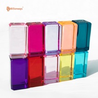 Regenbogen 25*25*50mm Acryl würfel Kinder lernen Farbe Licht Schattens pielzeug Stapeln Edelstein blöcke Sensorische Bausteine für Kinder
