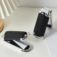 Miroirs pliables miniatures portables pour femmes et enfants, peigne compact à coussin d'air intégré pour massage