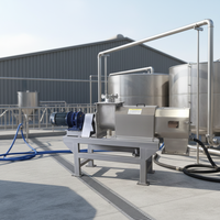 Séparateur solide-liquide et machine de déshydratation pour la fumier et les résidus de patate douce 1000L-5000L/heure 220V/380V