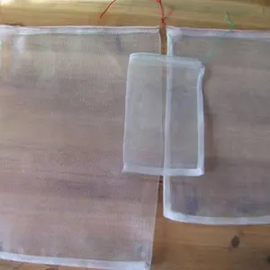 Saco de filtro de malha de nylon 40 micron, branco vazio de alta qualidade