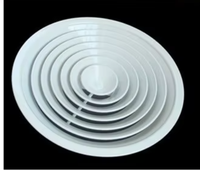 Diffuseur d'air de plafond réglable en aluminium pour système CVC moderne, avec amortisseur en plastique, pour entrepôt et salon, installation facile - Offre Spéciale