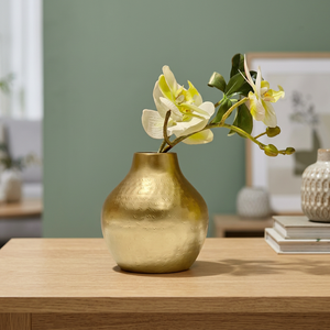 Moderno y Elegante Florero de Hierro Hecho a Mano, Ecológico, con Acabado Dorado Envejecido, Estilo Antiguo, para Hogar, Oficina, Mesa de Boda - Product Image 3