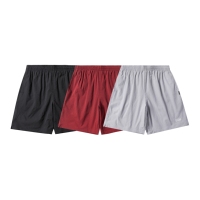 Shorts en velours côtelé nylon/coton avec taille élastique, respirants, décontractés, taille mi-haute, imprimé lettres brodées, très tendance